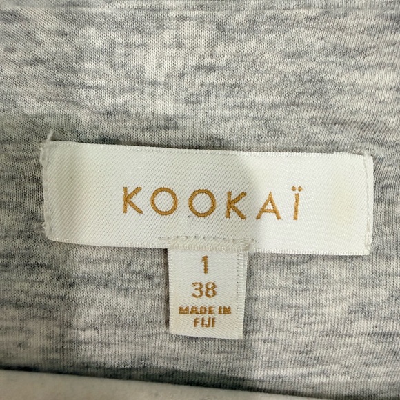 Kookai heather grey long sleeve dress - Picture 3 of 4